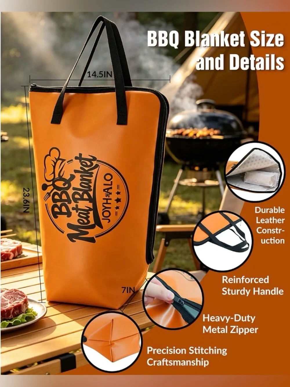 Insulated BBQ Meat Carry Bag